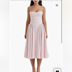 House of CB - Samaria Corset Fit & Flare Dress size XS NWT light pink